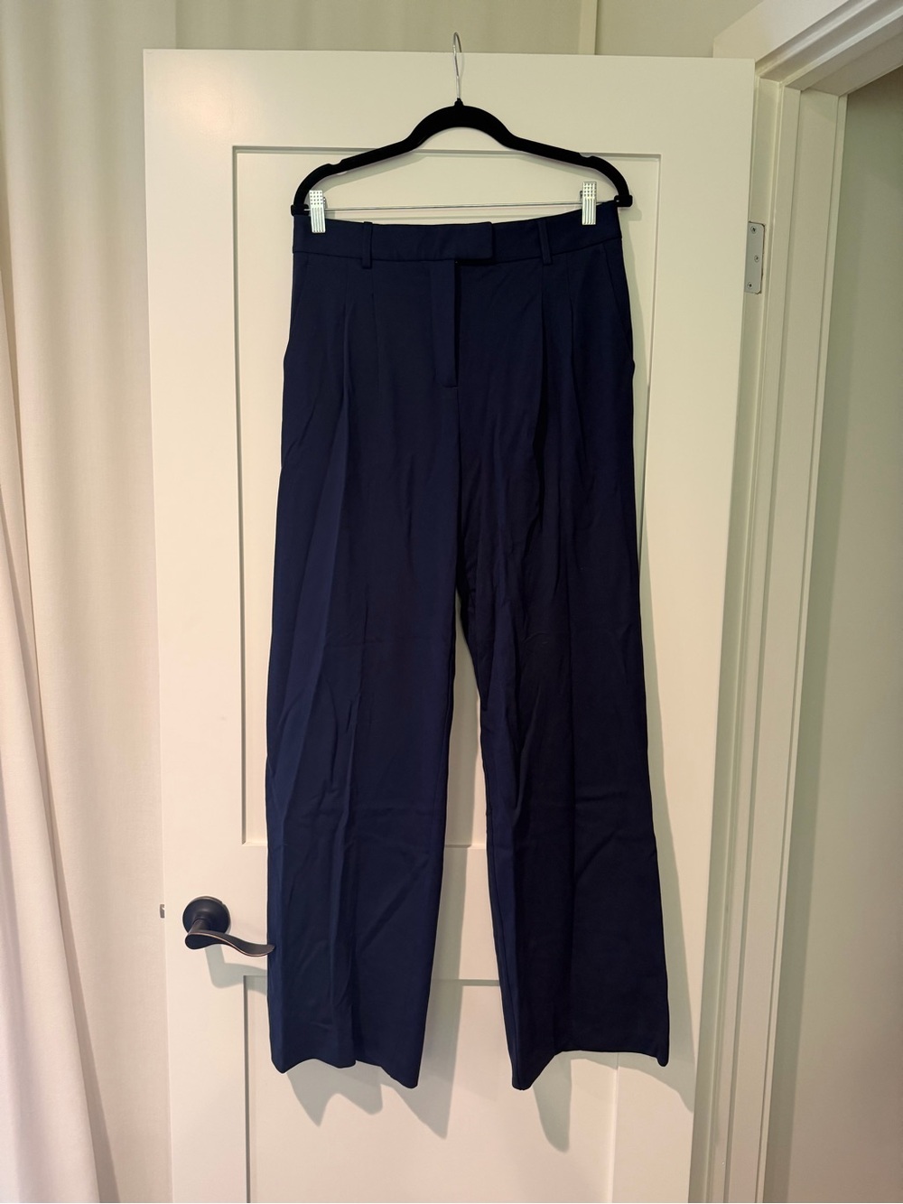 J. McLaughlin Navy Wide-Leg Women's Dress Pants